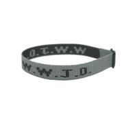 Valentin Phrases Phrases Mm Anneaux W.W.J.D. Monogram Print Wrist Strap Bracelet Webbing Unisex Bracelet Adjustable Bracelet Jonc Plusieurs Bracelet Bracelet Rhodonite Bijoux (Coffee, One Size)