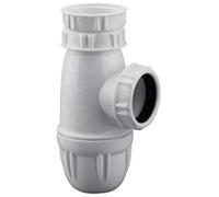 Valentin Siphon d'évier réglable blanc 40 mm