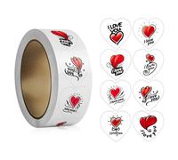 Valentin Sticker Autocollant Étiquettes De Coeur Auto-adhésives Décoratives Pour Le Mariage De Fête Auto-adhésif Cœur Valentin Amour Décoratif