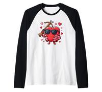 Valentine Bow Hunter Funny Hunting Valentine pour Hommes Manche Raglan