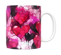 Valentine Coffee Mug Gift Set, Romantic Ceramic Love Cup For Tea, Milk, Holiday Drinkware For Boyfriend, Girlfriend, Couples, Desk Decor, And Surprises
