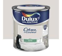 Dulux Valentine Peinture Crème de Couleur Lin brut Satiné 0,5 L