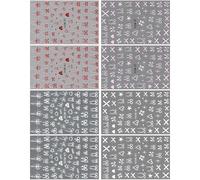 Valentine Day Nails Art Feuilles adhésives pour ongles en forme de cœur Accessoires de décoration pour ongles