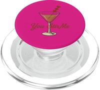 Valentine Drinking Martini Romantique Mignon Cocktail Love Heart PopSockets PopGrip pour MagSafe