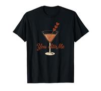 Valentine Drinking Martini Romantique Mignon Cocktail Love Heart T-Shirt