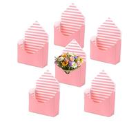 Valentine Envelope Boxes | 6 Pieces Foldable Storage Envelopes | Valentines Day Flower Bouquet Package Gift Folding Paper Boxes For Wedding Birthday Festival Party Decoration