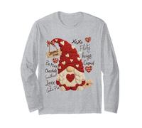 Valentine GNOME Love Shirt Cute Heart Knit Hat Cozy Romantique Manche Longue