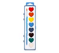 Valentine Heart Paint Set System - Watercolor Art Supply Kit , Washable Painting Color Pack , Creative Craft Education Tool Box | Kids Boys Girls Homeschool Classroom Birthday Scrapbooking Holiday Art