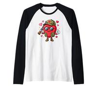 Valentine Hunter Funny Hunting Valentine pour Hommes Manche Raglan