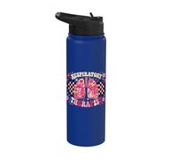 Valentine Lung Hearts Respiratory Therapist Pulmonologist Stainless Steel Insulated Water Bottle