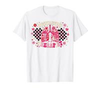 Valentine Lung Hearts Respiratory Therapist Pulmonologist T-Shirt Graphique avec Valeur, Homme, Blanc, XL