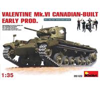 Valentine Mk6 Canadien - Modèle Réduit En Plastique 1:35 De Production Précoce
