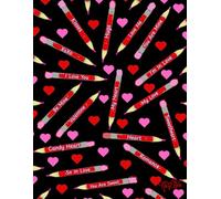 Valentine Pencils, 150 Lined Page, 8x11, Notebook Perfect For School, Learning And Note-Taking: Created With Hand-Drawn Art By: Artist Mary Elisabeth Linder @ MaryEMade