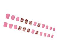 Valentine Press On Nails Stick On Artificial False Amond Faux Freads French Tips 12 Tailles Pour Femmes Valentin Presse Sur Nail