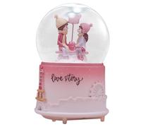 Valentine Snow Globe Music Box | Clear Water Globe Musical Lighted Decoration - Globe d'eau Couple Globe, Saint Valentin Décorations Cadeaux pour Anniversaire, Noël, Mariage