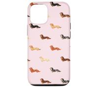 Valentine Teckel Motif Coeur Lunettes de Soleil Wiener Dogs Coque pour iPhone 12/12 Pro