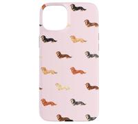 Valentine Teckel Motif Coeur Lunettes de Soleil Wiener Dogs Coque pour iPhone 15 Plus