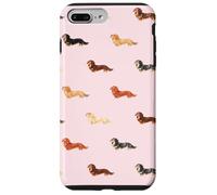 Valentine Teckel Motif Coeur Lunettes de Soleil Wiener Dogs Coque pour iPhone 7 Plus/8 Plus