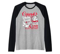 Valentine Travail Livraison Infirmière Cupidon Service Funny Manche Raglan
