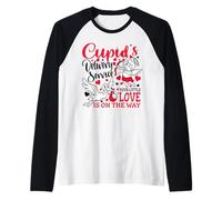 Valentine Travail Livraison Infirmière Cupidon Service Funny Manche Raglan