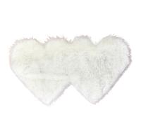 Valentines Bathroom Rug - Acrylic Fiber, 27.56x13.78x0.79in Heart Shaped Bath Mat | Non-Slip Plush Floor Carpet, Romantic Welcome Rug for Bathroom, Bedroom, Living Room, Front Door, Indoor, Outdoor
