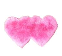 Valentines Bathroom Rug - Acrylic Fiber, 27.56x13.78x0.79in Heart Shaped Bath Mat | Non-Slip Plush Floor Carpet, Romantic Welcome Rug for Bathroom, Bedroom, Living Room, Front Door, Indoor, Outdoor