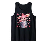 Valentines Bunny Love Graphic for Women Girls Rabbit Mom Débardeur