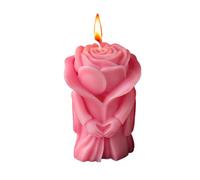 Valentines Candle For Her - Rose Scented Soy Wax Jar Candle