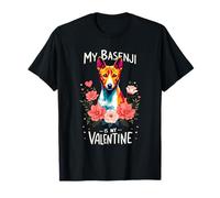 Valentine's Day Basenji Dog Valentine Barkless Dog T-Shirt
