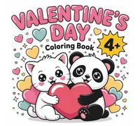 Valentines Day Coloring Book for Kids: Cute and fun kawaii Animals, Hearts, and Sweets | Easy Coloring Pages for Boys and Girls Ages 4-11| Single-Sided Design for markers