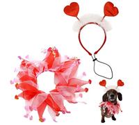 Valentine's Day Dog Costumes, Puppy Holiday Cosplay Costume, Dog Holiday Parties Props, 20x27cm, Small Dog Valentine's Costume, Valentine's Day Pet Accessories, Valentine's Pet Costume for Dogs