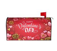 Valentines Day Love Hearts Boîte aux Lettres Couvre la boîte aux Lettres magnétique Wraps Post Letter Box Cover Standard Oversize 21 X 18 Mailwrap Garden Home Decor