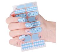 Valentine's Day Nails Stickers Full Wraps Polish Strips Self Adhesive Art Decals Heart Kiss Love Pattern Adhesive Nail Art Decals