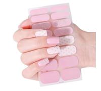 Valentine's Day Nails Stickers Full Wraps Polish Strips Self Adhesive Art Decals Heart Kiss Love Pattern Adhesive Nail Art Decals