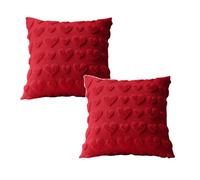 Valentine's Day Pillow Covers,45x45cm Heart Shaped Cushion Cover, Decorative Winter Bedroom, Romantic Sofa Pillows, Valentine's Home Décor for Bedroom and Living Room