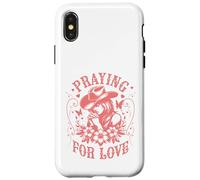 Valentines Day Praying for Love Cowgirl Coque pour iPhone X/XS