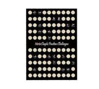 Valentine's Day Scratch Card Poster 100 Sex Positions Challenge Scratch Card Poster Couple Gift