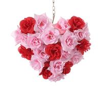 Valentine's Day Wreath, Heart-Shaped Garland Wreath, Love Garland Wall Decor, Artificial Heart Wreath, Valentine's Day Home Decoration, Wedding Heart Shaped Wreath, Hangable Heart Garland,