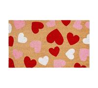 Valentines Door Mat - Heart Pattern Doormat, Festive Welcome Carpet | Non Slip Indoor Outdoor Decorative Entrance Accessory, Romantic Holiday Wedding Party Greeting Rug with Durable Rubber Backing