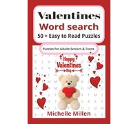 valentines easy to read word search for adults, seniors ,teens: valentines easy to read large print word search 50+puzzles with answers for stress ... ideal; gift for loved ones on valentines day