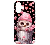 Valentines Owl Graphic for Girls and Women Cute Love Hearts Coque pour iPhone 17