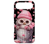 Valentines Owl Graphic for Girls and Women Cute Love Hearts Coque pour iPhone Air