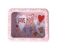 Valentines Tag Süßigkeiten Box | Valentinstag Lebensmittelbehälter | Blechkeksdose Mit Klarsichtfenster Für Essen Süßigkeiten Schokolade Schmuck Geburtstagsparty Schule Jugendliche Kinder Frauen