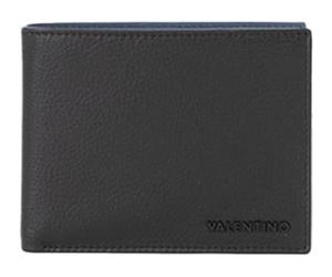 Valentino Cuir Porte-Monnaie History Wallet Nero/Blu Noir