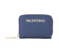 VALENTINO Étui pour carte de crédit bleu foncé pour femme - Fae Re Zip Around Card Case Blu 317009