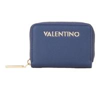 VALENTINO étui pour Carte de crédit FAE Re Zip Around Card Case Blu Bleu Marine