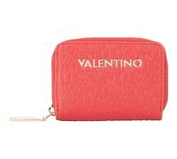 VALENTINO étui pour Carte de crédit Falak Re Zip Around Card Case Rosso Scuro Bordeaux