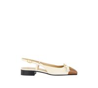 Valentino Garavani - Ballerine Slingback bicolore avec - Femme - Chaussures - Beige - Taille: 36 EU