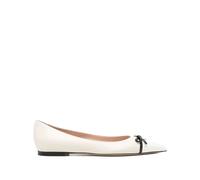 Valentino Garavani - Ballerines en Cuir Ivoire - Femme - Chaussures - Beige - Taille: 38 EU
