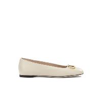 Valentino garavani ballerines femme blanc vlogo en cuir - 40